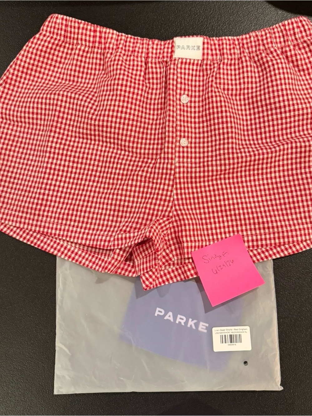 Parke Red Gingham Women’s Shorts